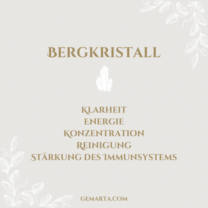 ASTERIA - Hängeohrringe mit Bergkristall